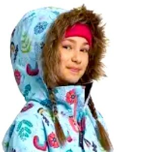 Burton Girls Bennet Jacket, Embroidered Floral, Large